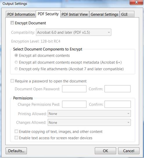 PDFcompress - PDFsecurity