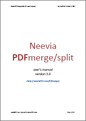 PDFmerge user manual